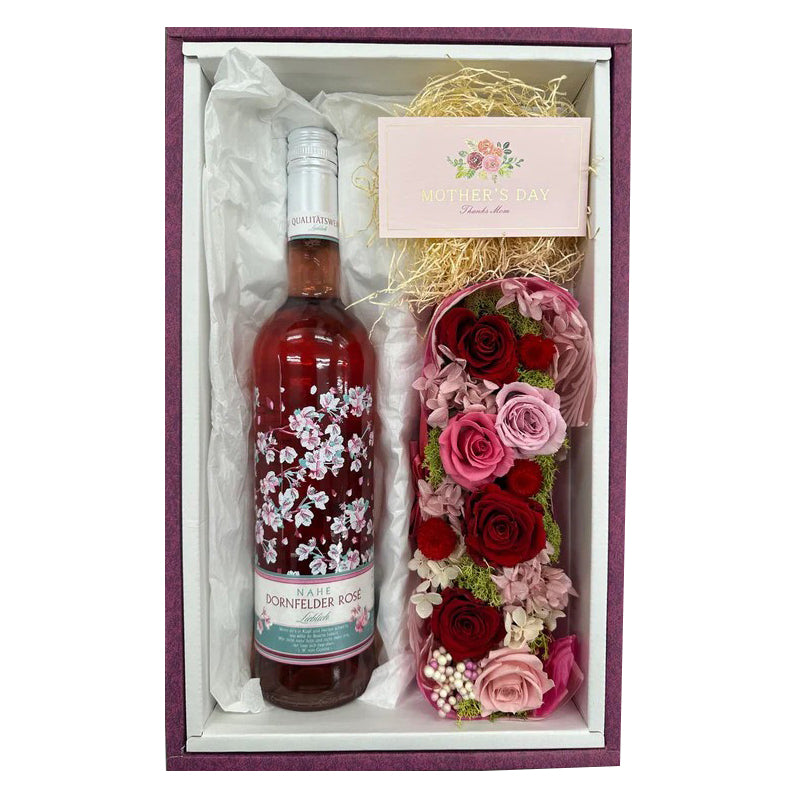 ワインとお花のプレゼント